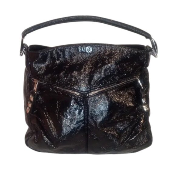 Tylie Malibu Handbags - Tylie Malibu | black patent leather | hobo shoulder bag | GUC
